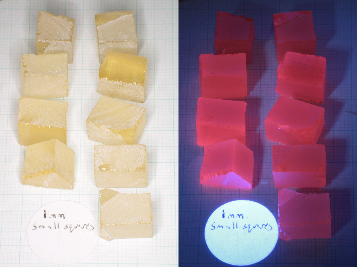 Samarium YAG Orange Glow Garnet, Experimental Crystal
