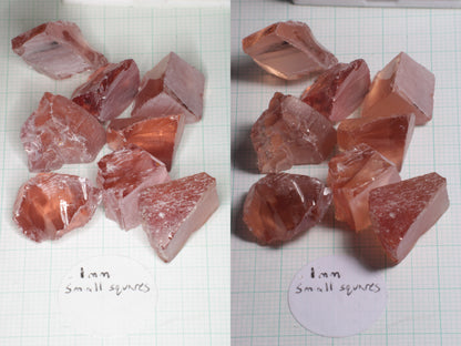 Orange Pink Lab Perovskite Facet Rough, LaserNd+Ce YAP