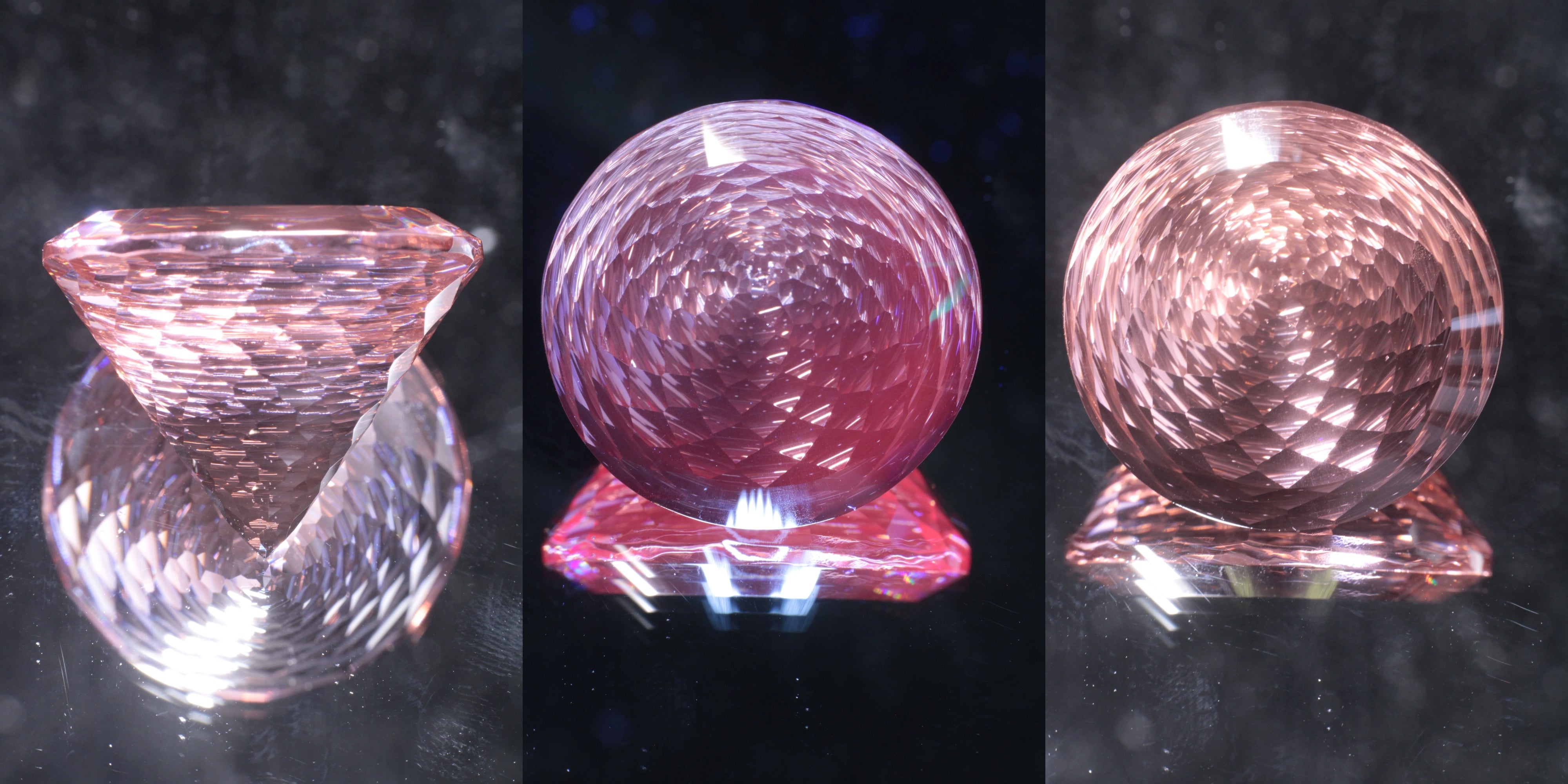 Giant Fantasy Cut Laser Garnets, Ce/Nd and Nd/Ce YAG