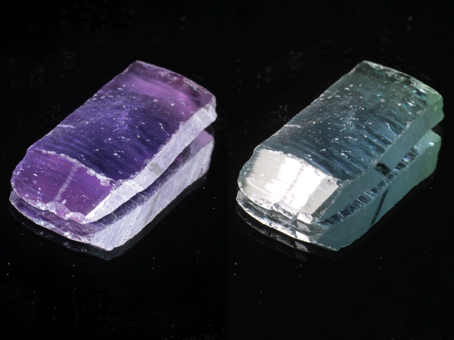 Lab Wakefieldite Facet Rough and Specimens aka Yttrium Orthovanadate Nd:YVo4