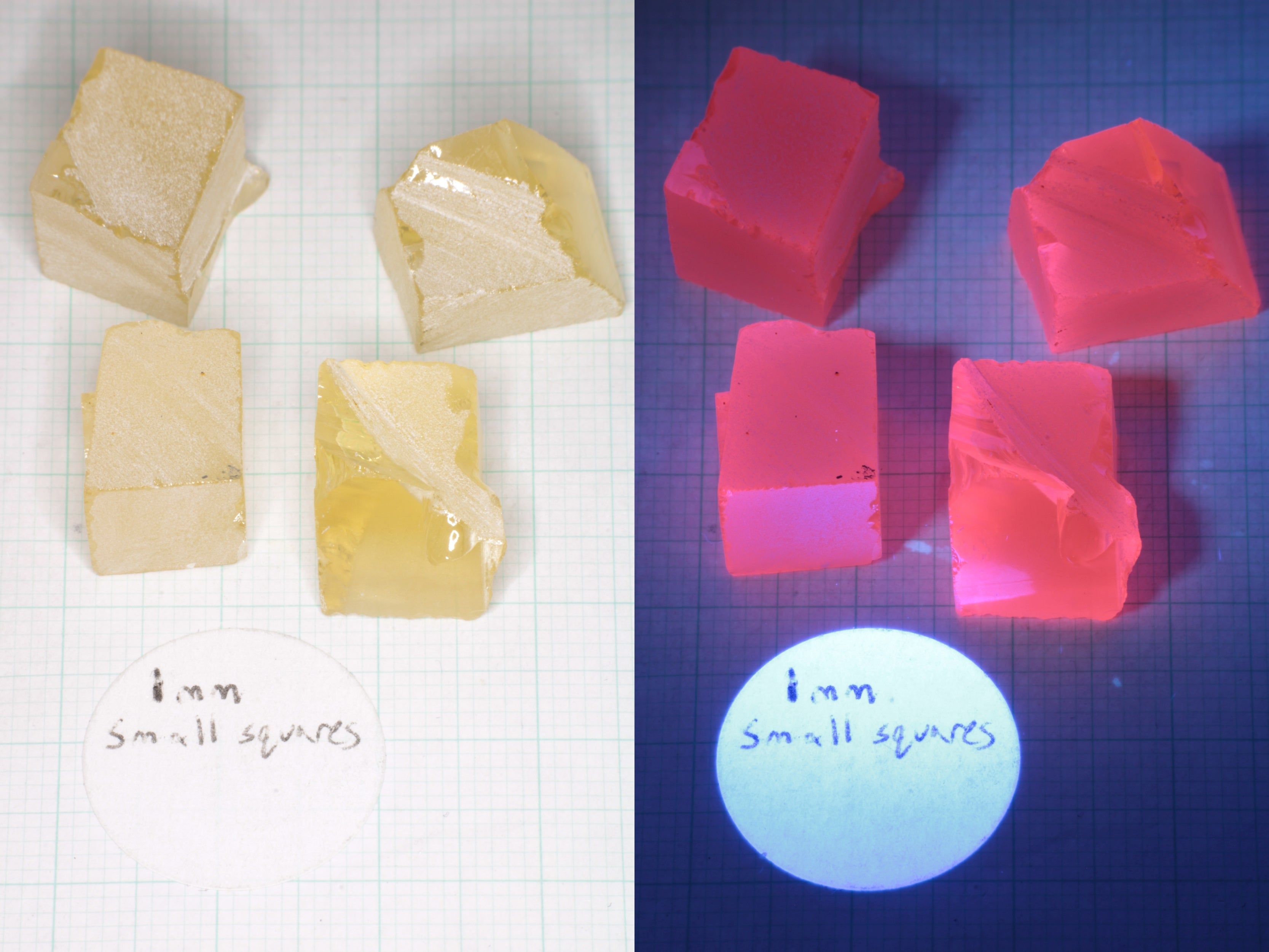 Samarium YAG Orange Glow Garnet, Experimental Crystal