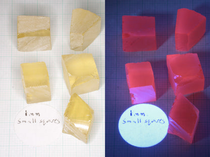 Samarium YAG Orange Glow Garnet, Experimental Crystal