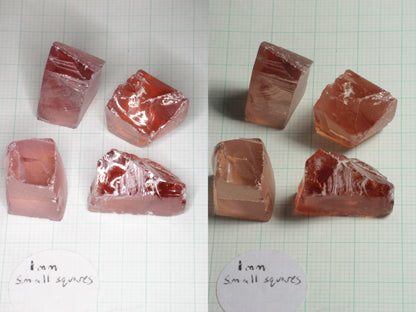 Orange Pink Lab Perovskite Facet Rough, LaserNd+Ce YAP