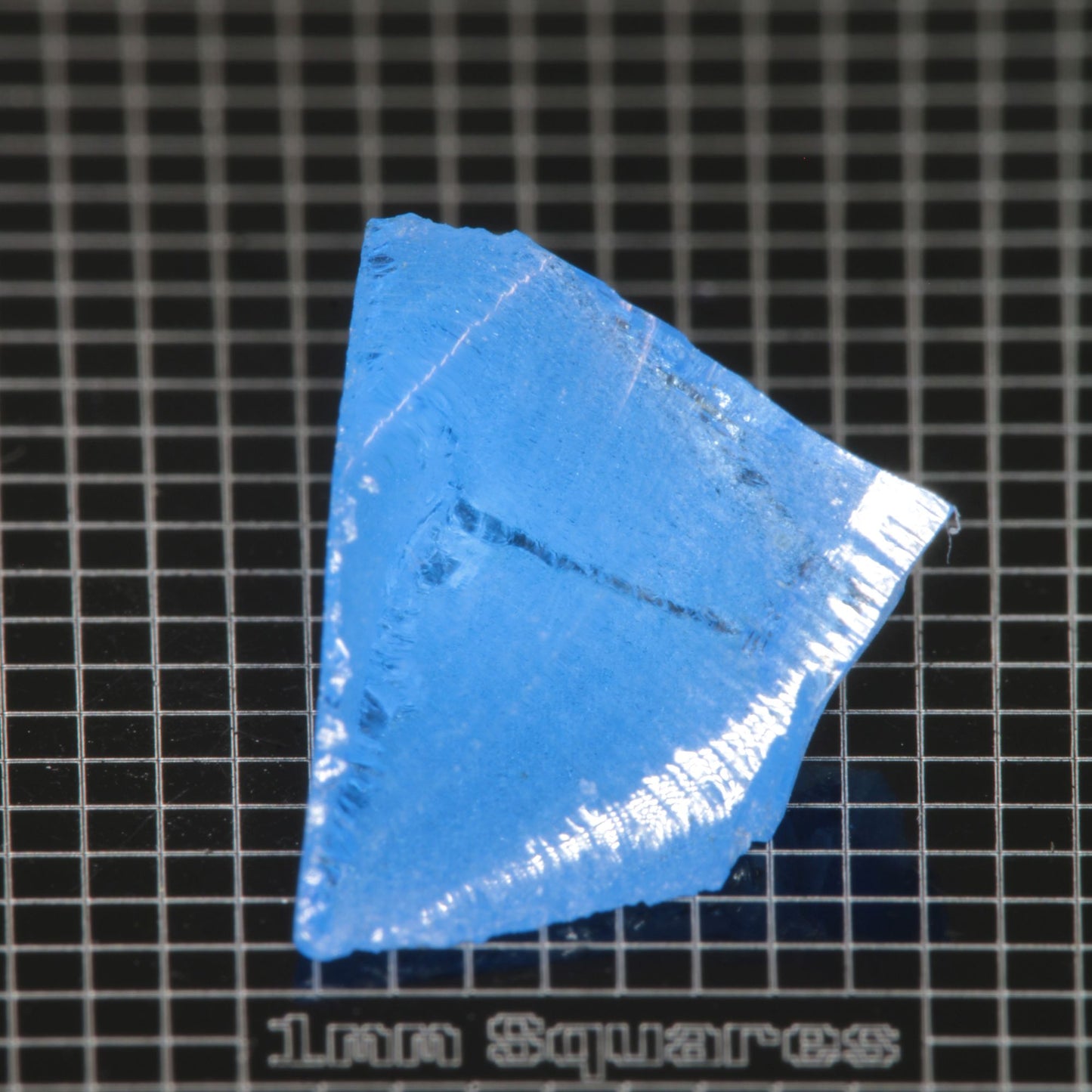 Blue cobalt spinel Triangle crystal