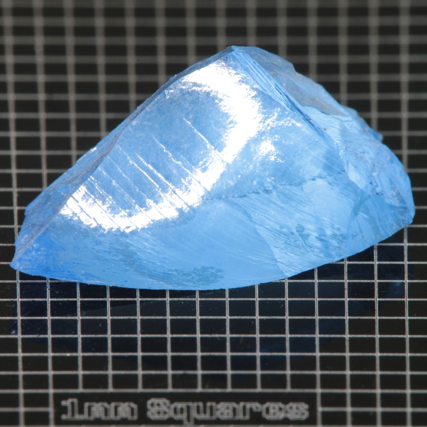 Blue cobalt spinel Thin Triangle crystal