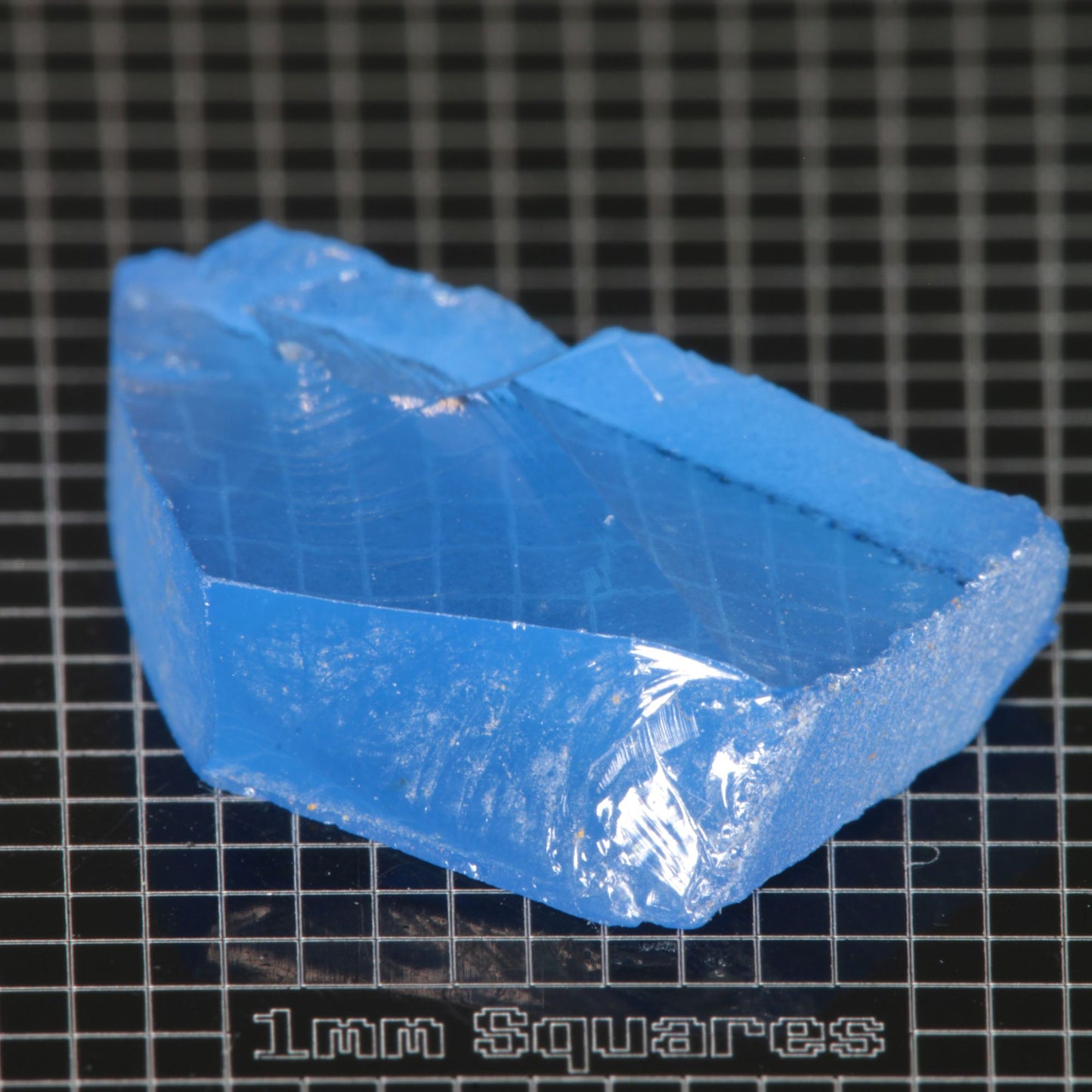 Blue cobalt spinel Rough crystal