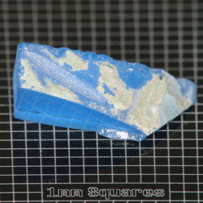 Blue cobalt spinel Rough (some wax) crystal
