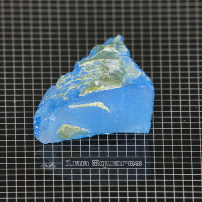 Blue cobalt spinel Rough (some wax) crystal