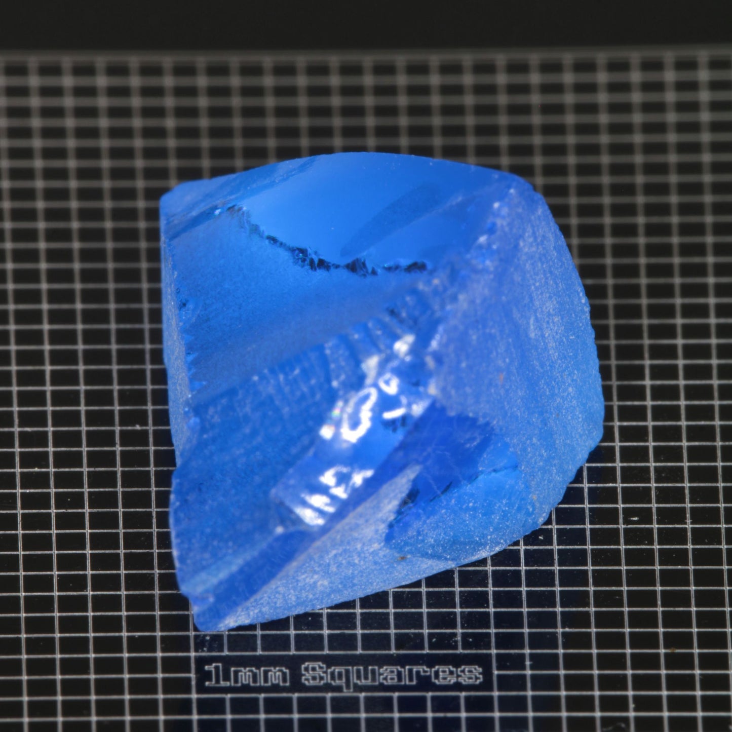 Blue cobalt spinel Rough crystal