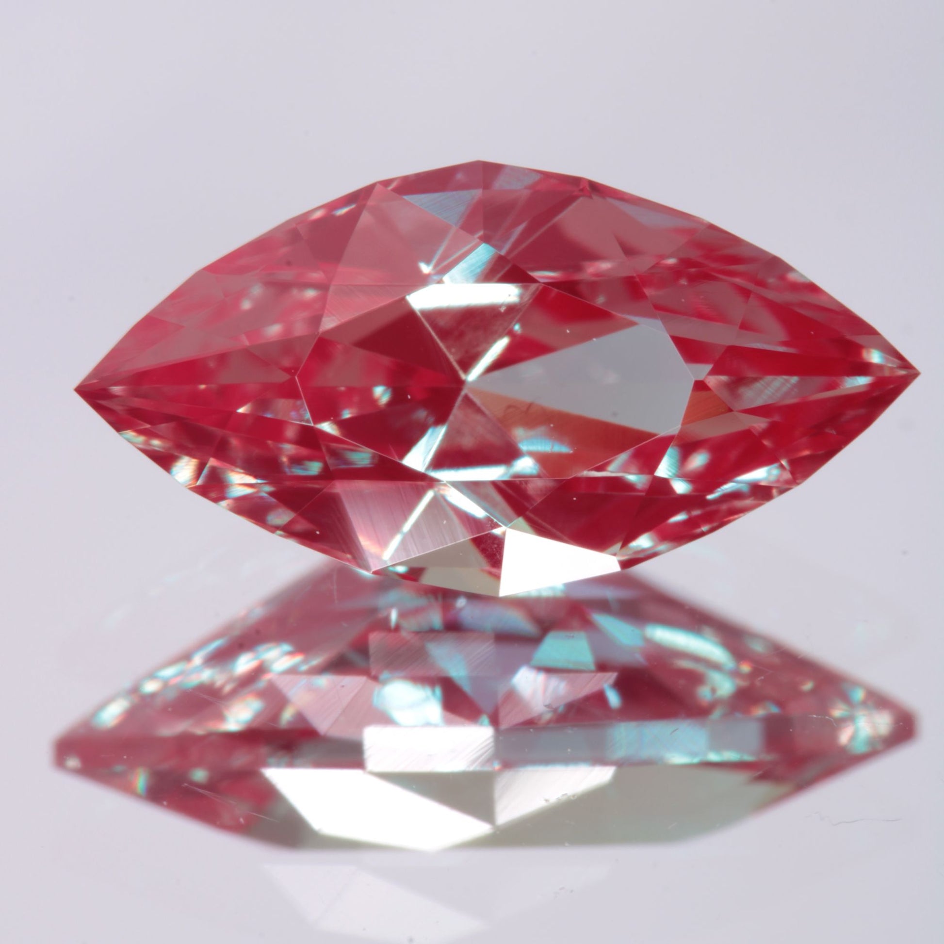 Faceted Marquise Lab Alexandrite Gemstone