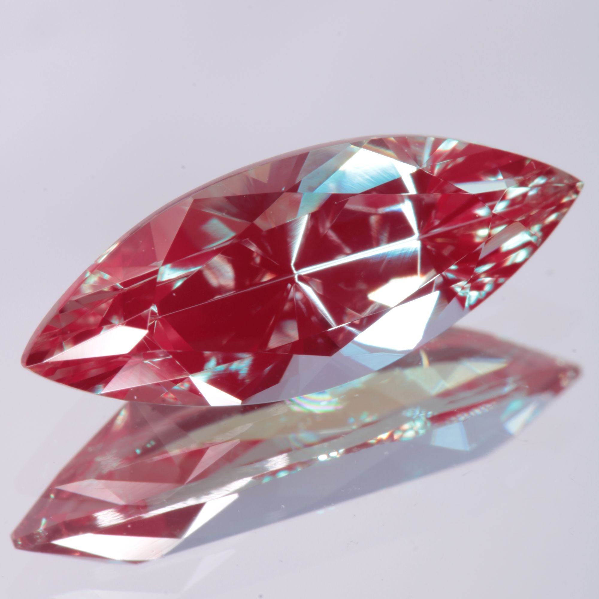 Faceted Marquise Lab Alexandrite Gemstone