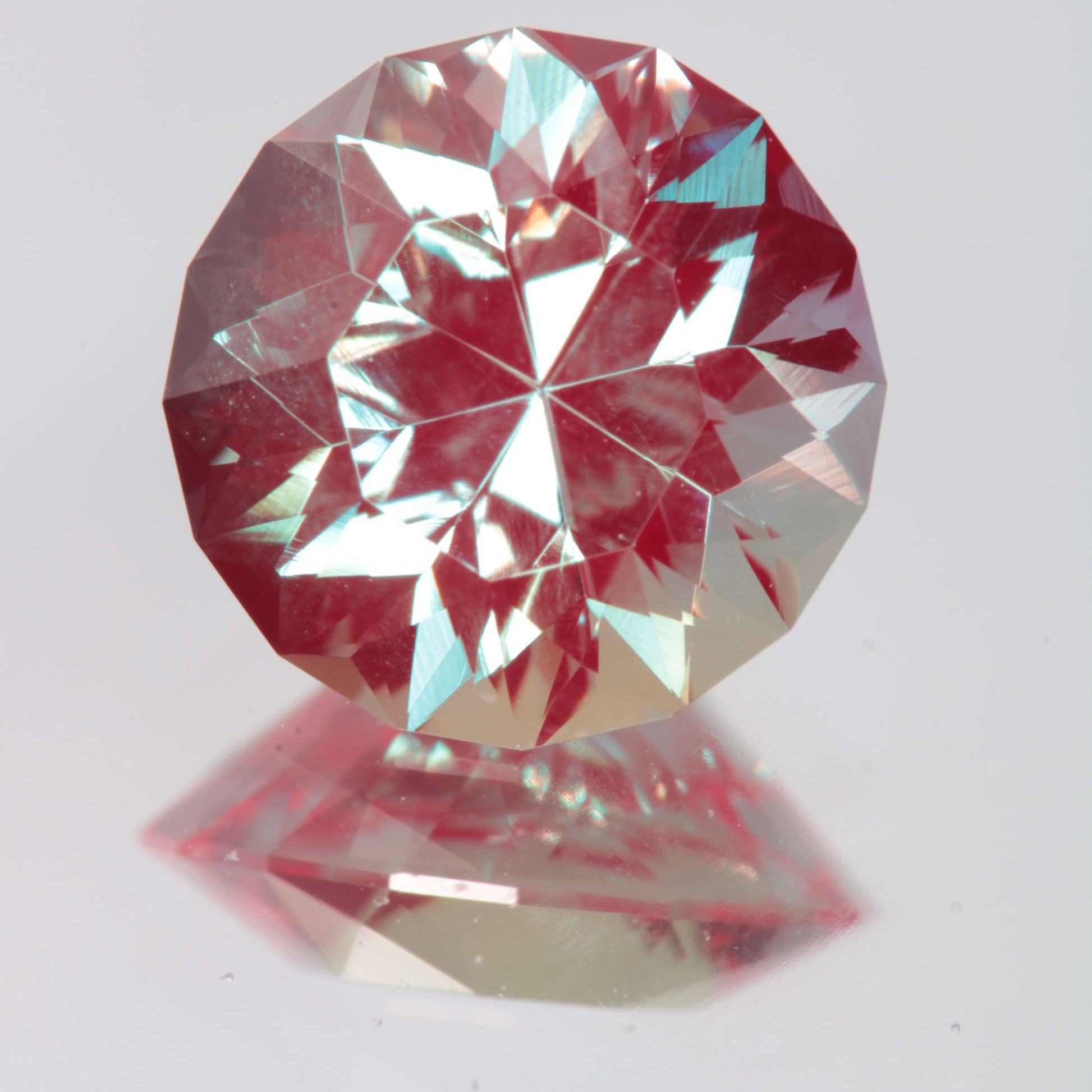 Faceted Round Lab Alexandrite Gemstone