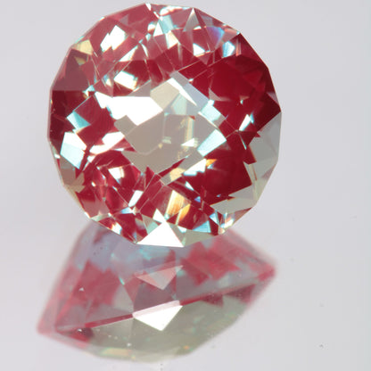 Faceted Checker Round Lab Alexandrite Gemstone