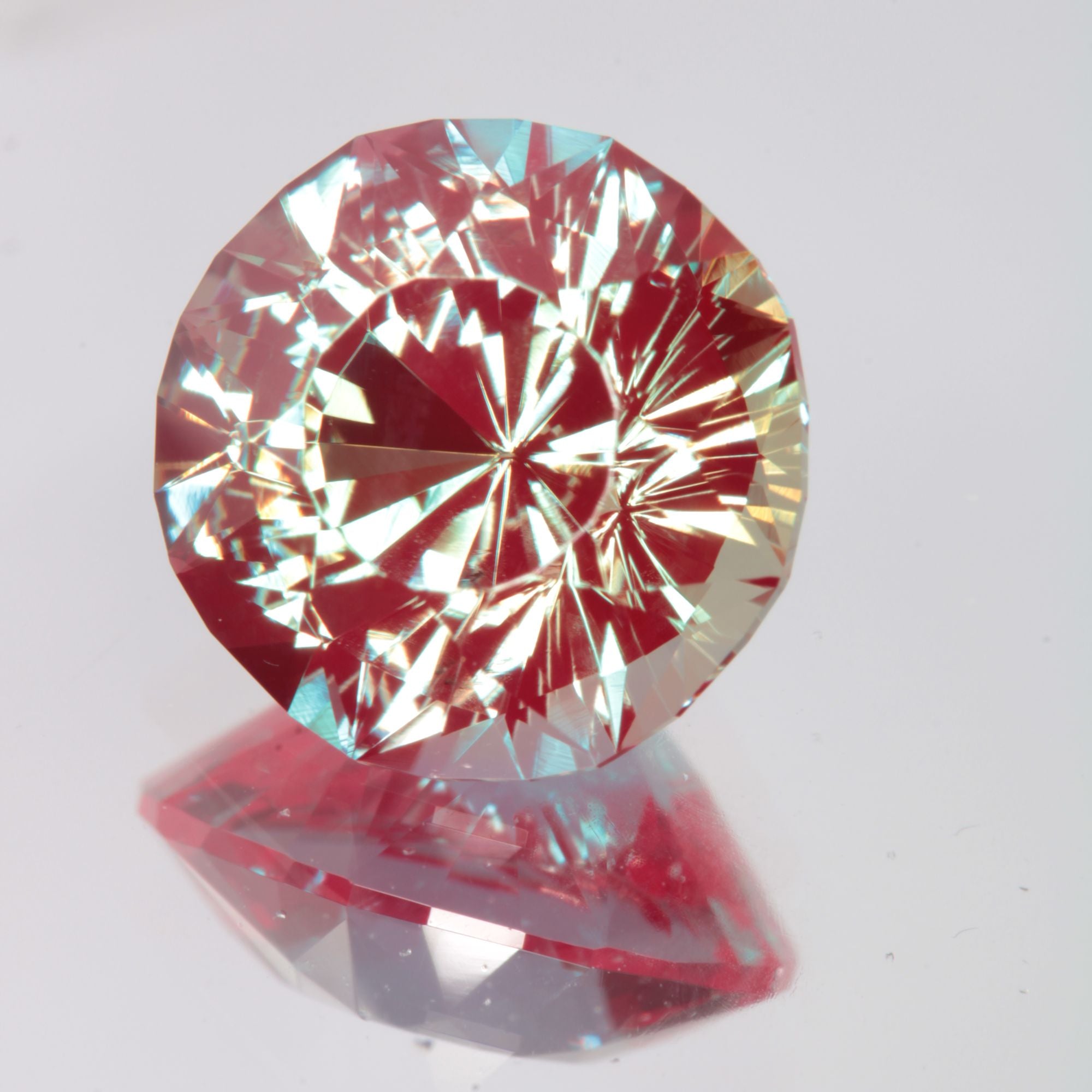 Faceted Round Lab Alexandrite Gemstone