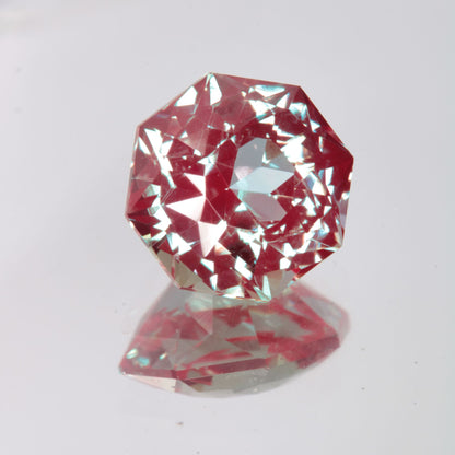 Faceted Octagon Lab Alexandrite Gemstone