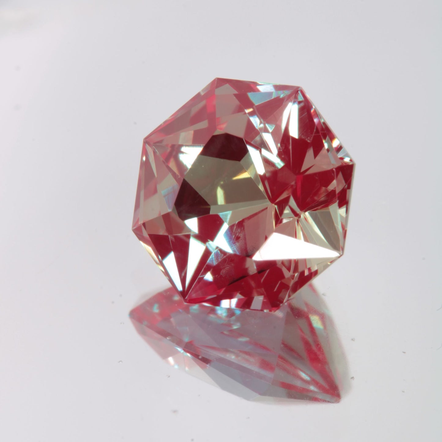Faceted Octagon Lab Alexandrite Gemstone