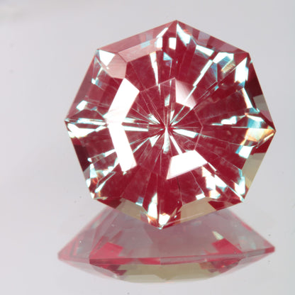 Faceted Octagon Lab Alexandrite Gemstone