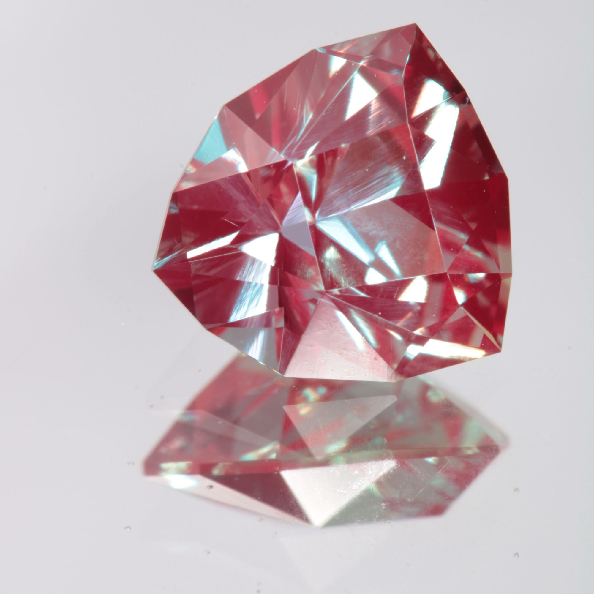 Faceted Rounded Trillion Lab Alexandrite Gemstone