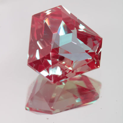 Faceted Clipped Trillion Lab Alexandrite Gemstone