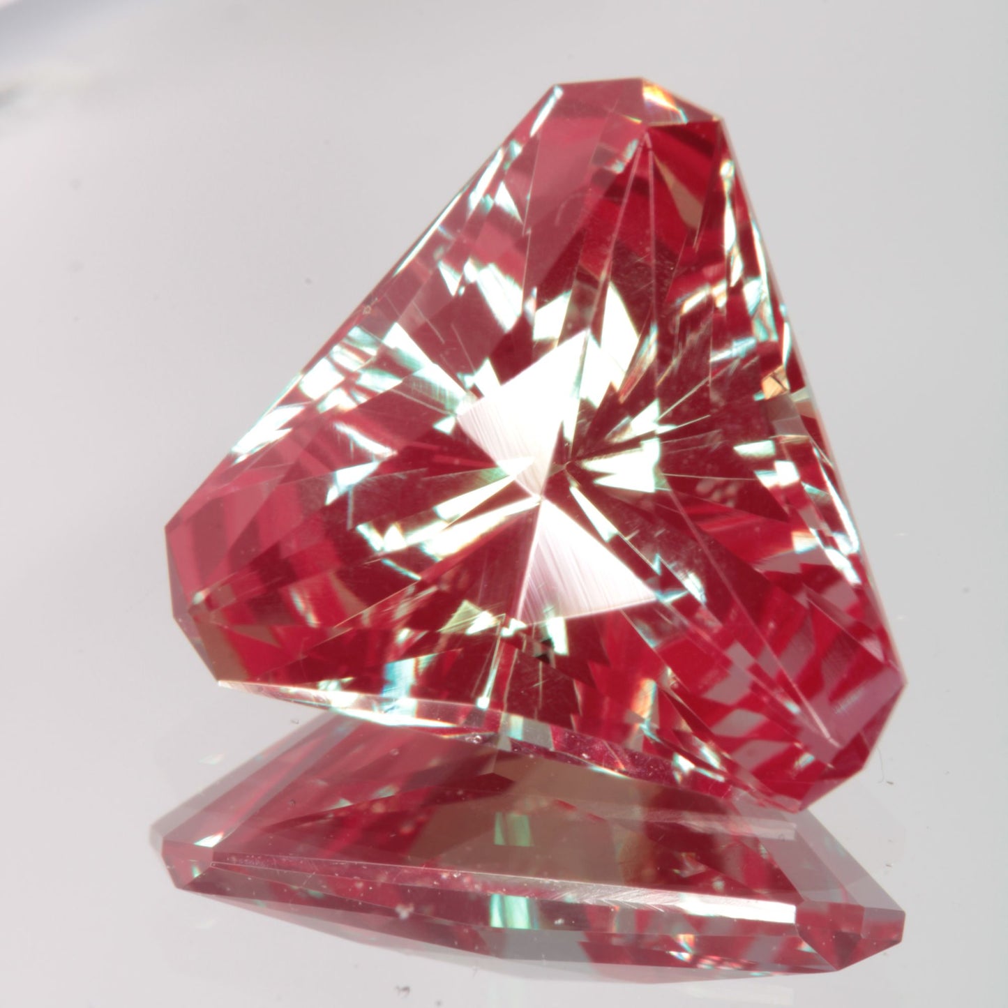 Faceted Clipped Trillion Lab Alexandrite Gemstone