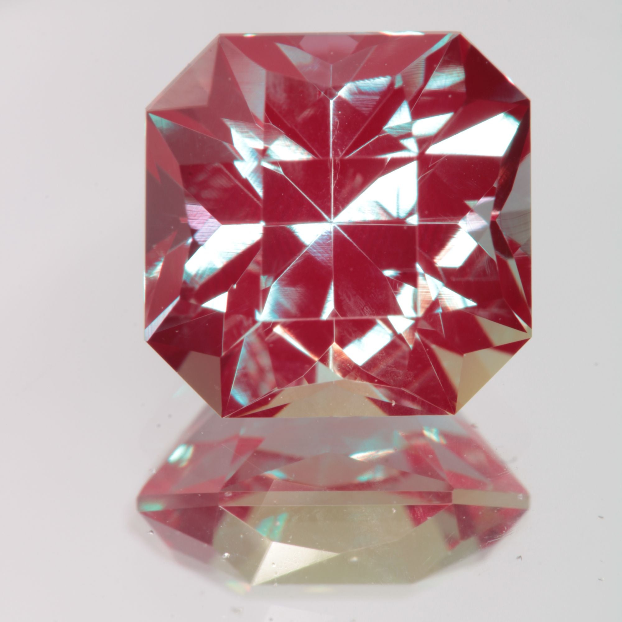 Faceted Square Lab Alexandrite Gemstone