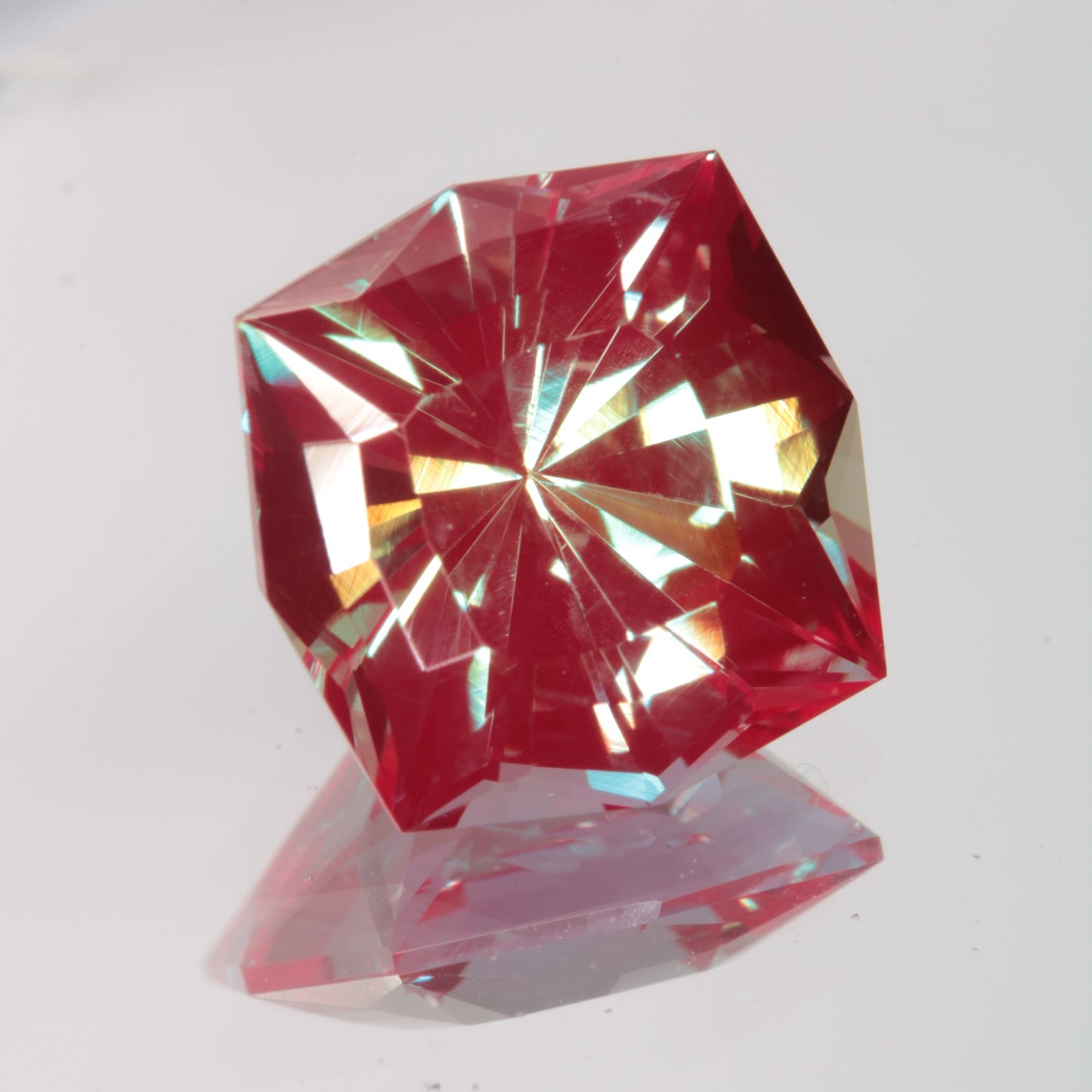 Faceted Square Lab Alexandrite Gemstone