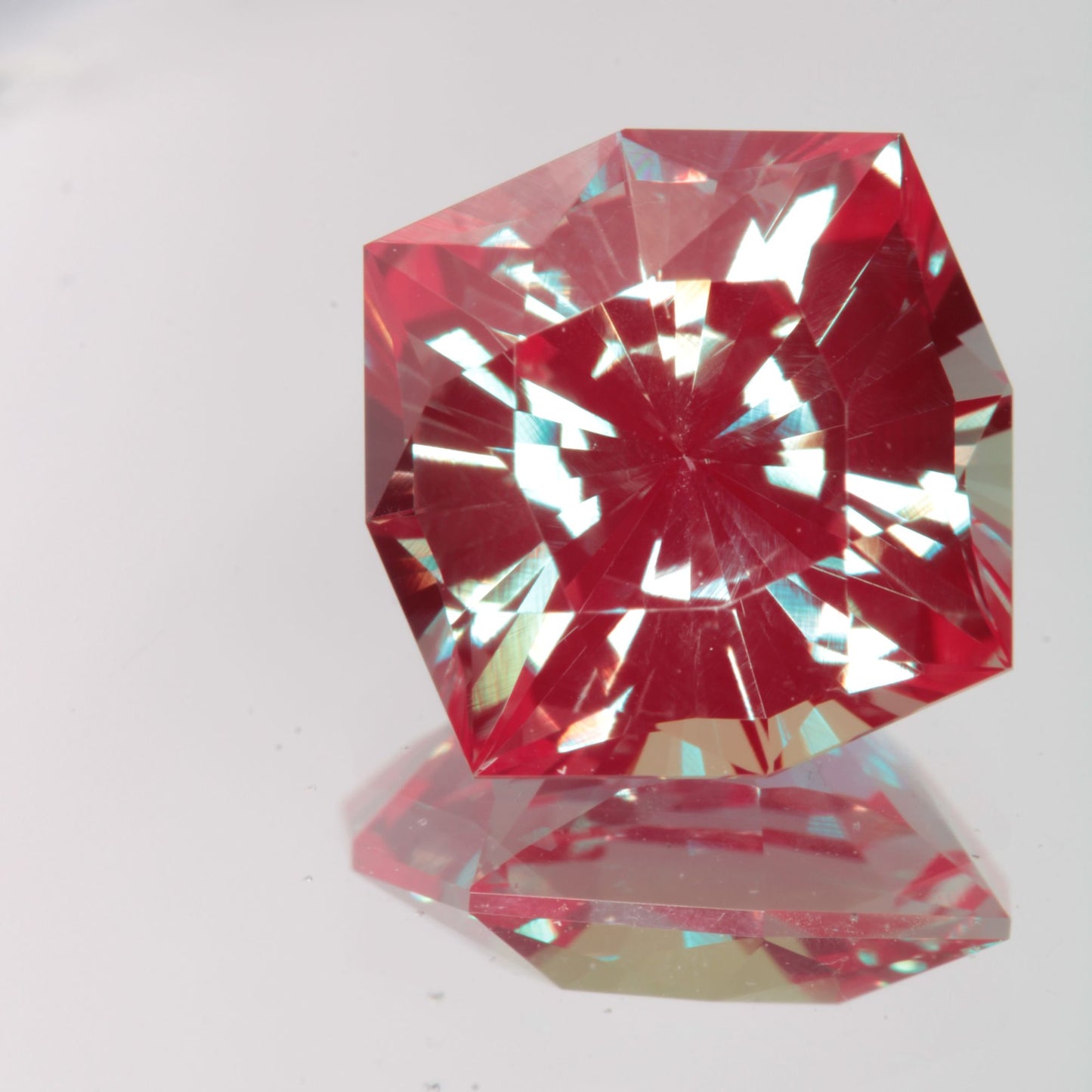 Faceted Square Lab Alexandrite Gemstone