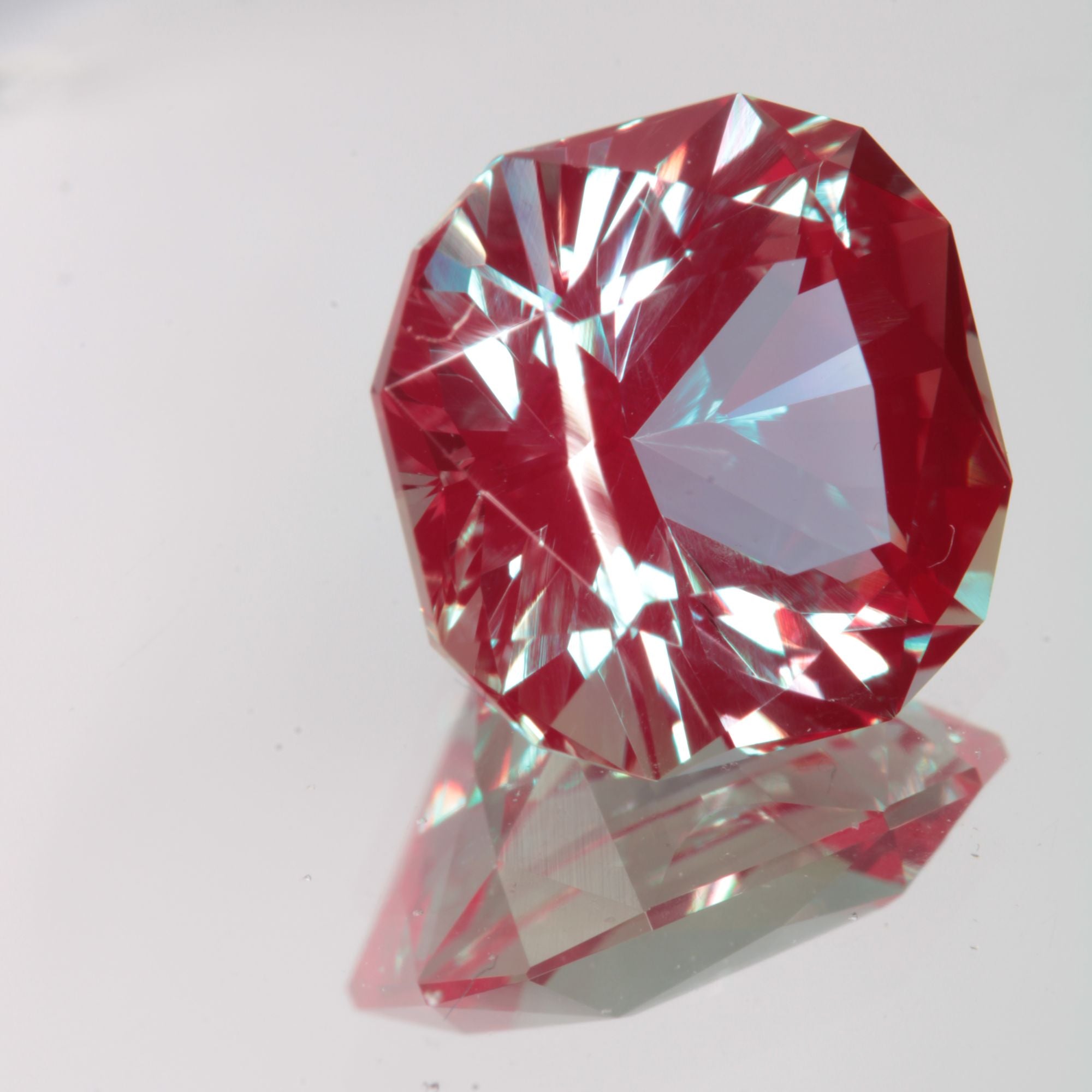 Faceted Square Lab Alexandrite Gemstone