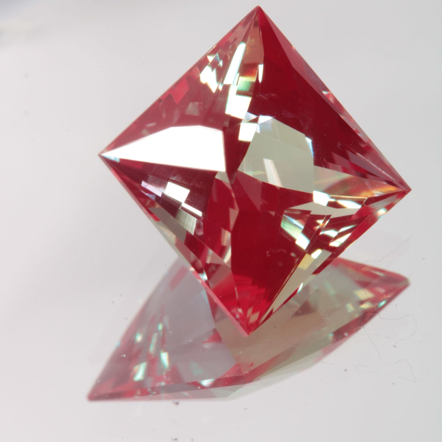 Faceted Square Lab Alexandrite Gemstone