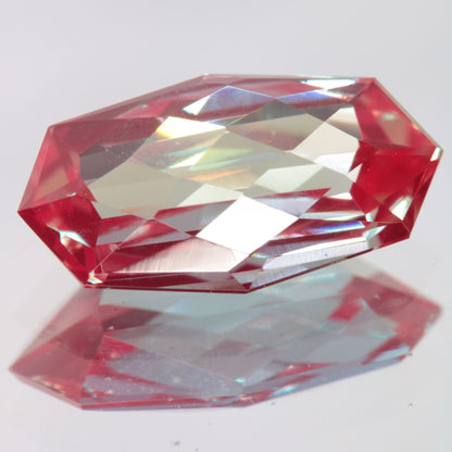 Faceted Checker Cushion Lab Alexandrite Gemstone