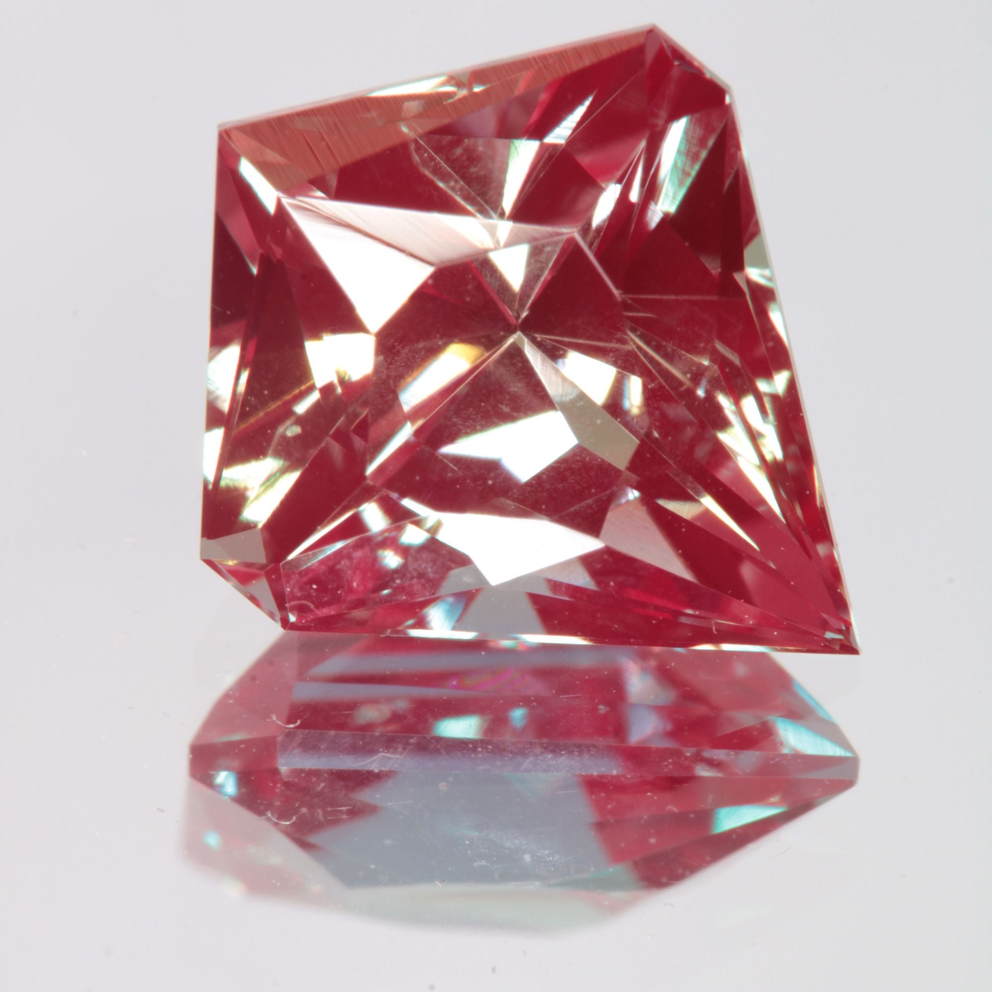 Faceted Brilliant Kite Lab Alexandrite Gemstone