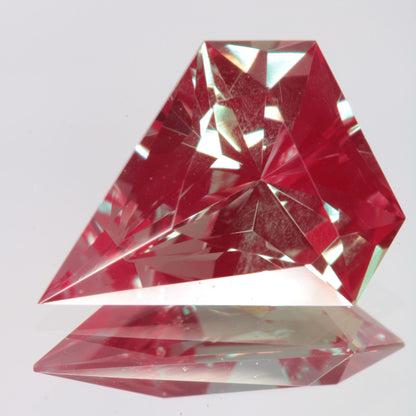 Faceted Angular Shield Lab Alexandrite Gemstone