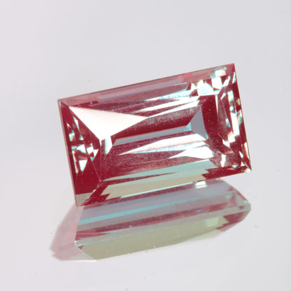 Faceted Rectangle Lab Alexandrite Gemstone
