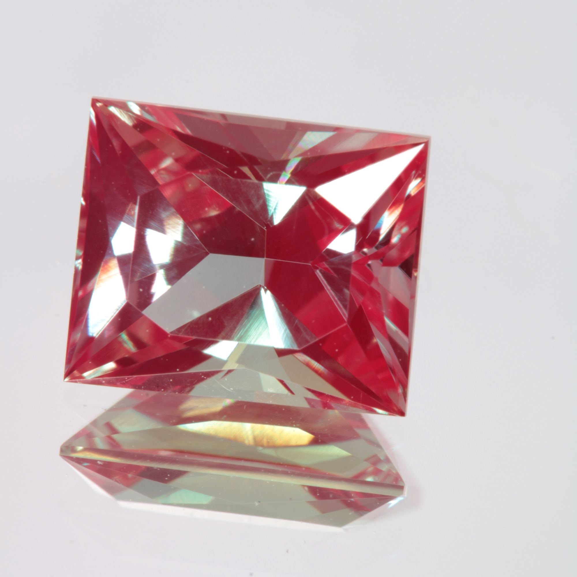 Faceted Rectangle Lab Alexandrite Gemstone