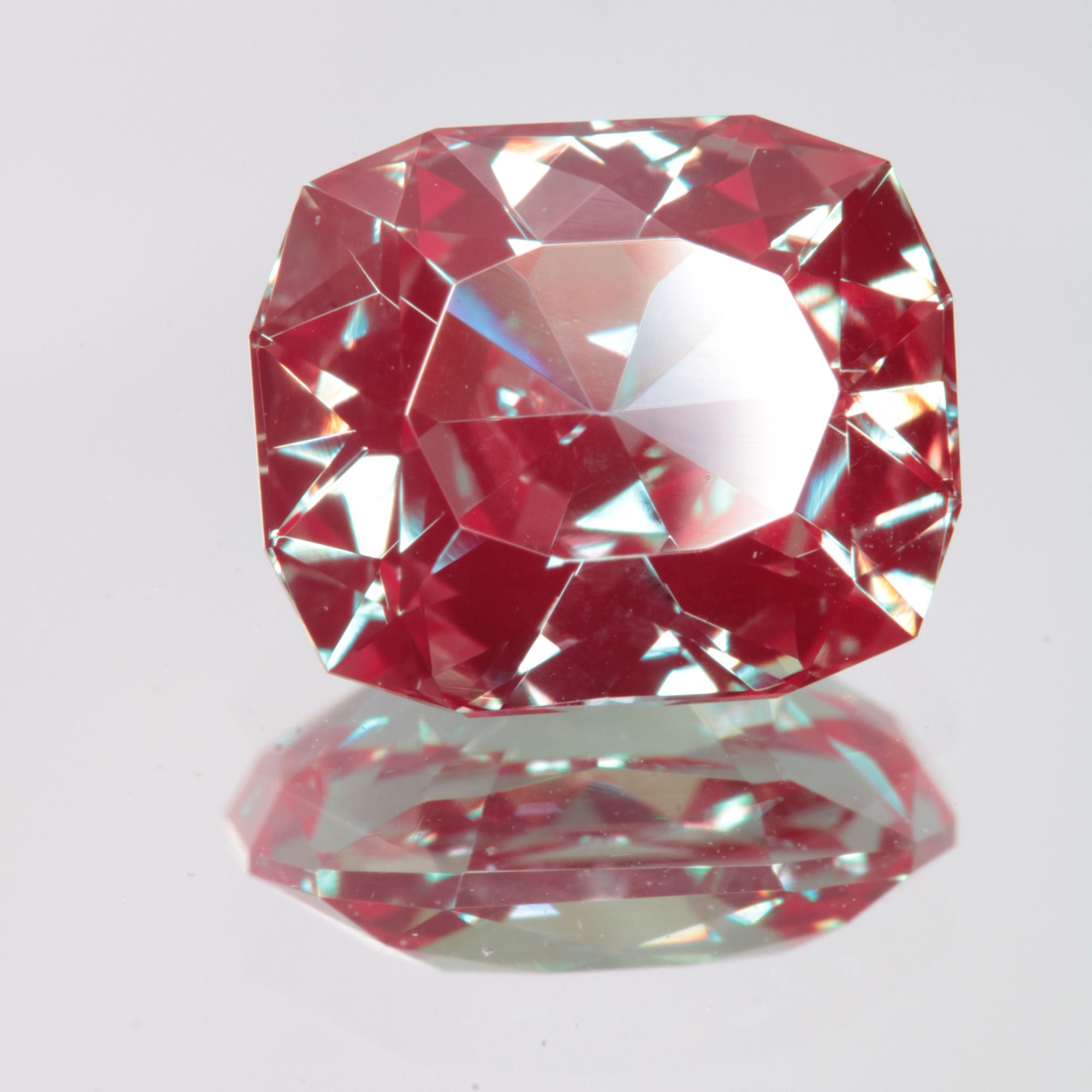 Faceted Rectangle Lab Alexandrite Gemstone
