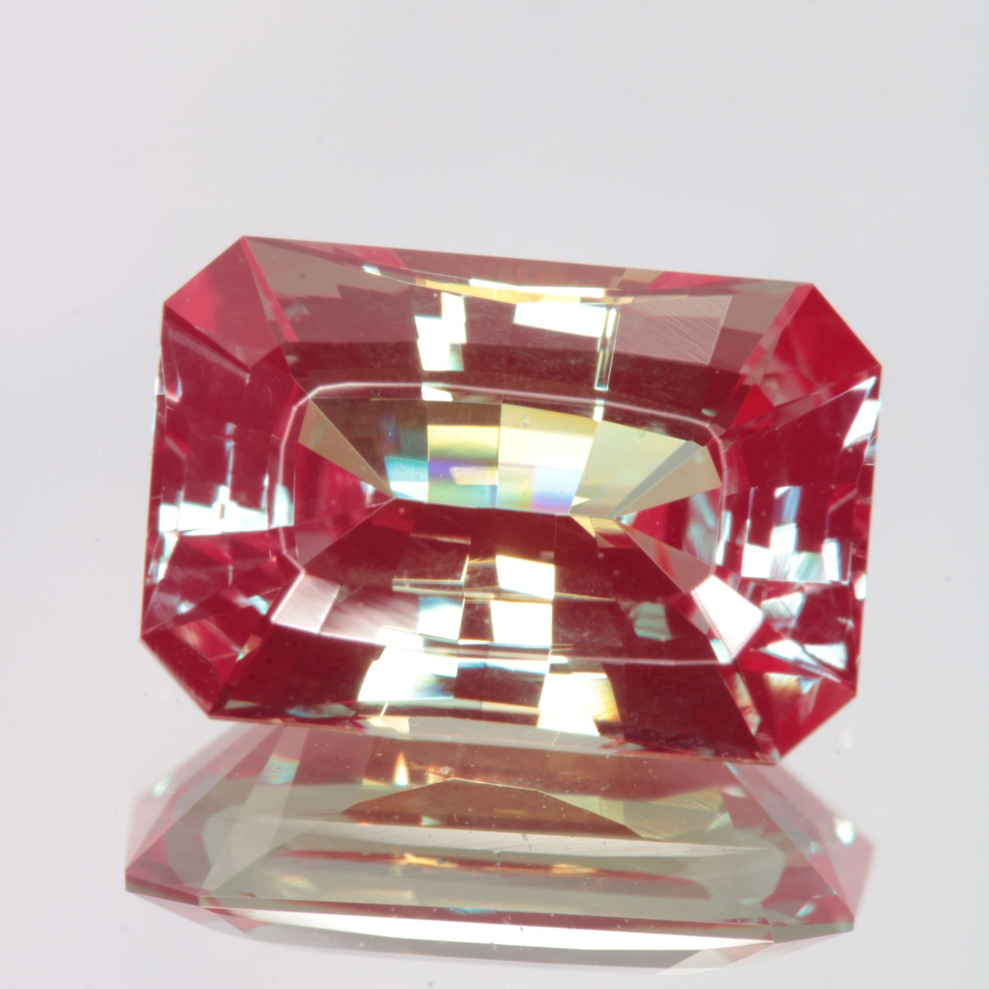Faceted Rectangle Lab Alexandrite Gemstone