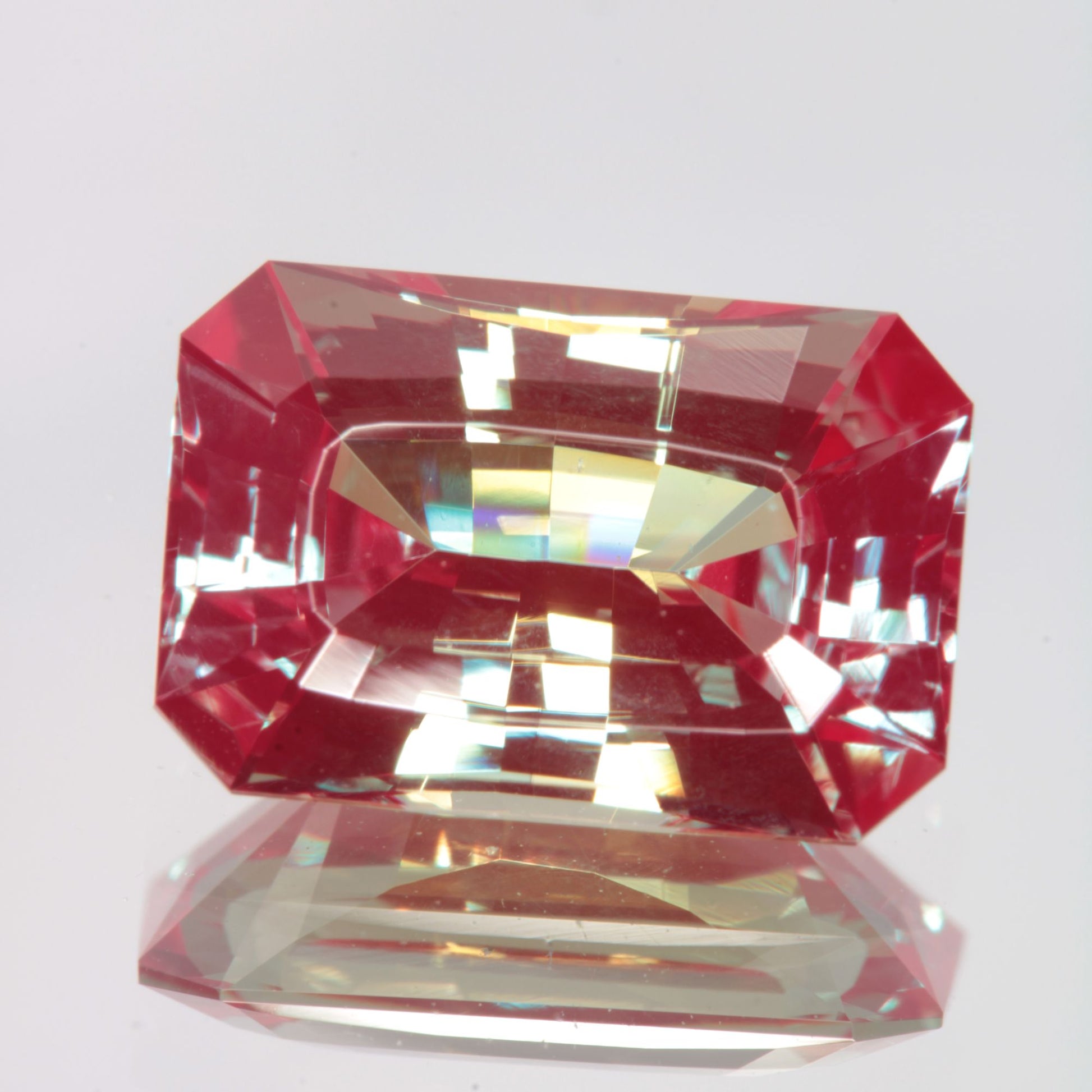 Faceted Rectangle Lab Alexandrite Gemstone