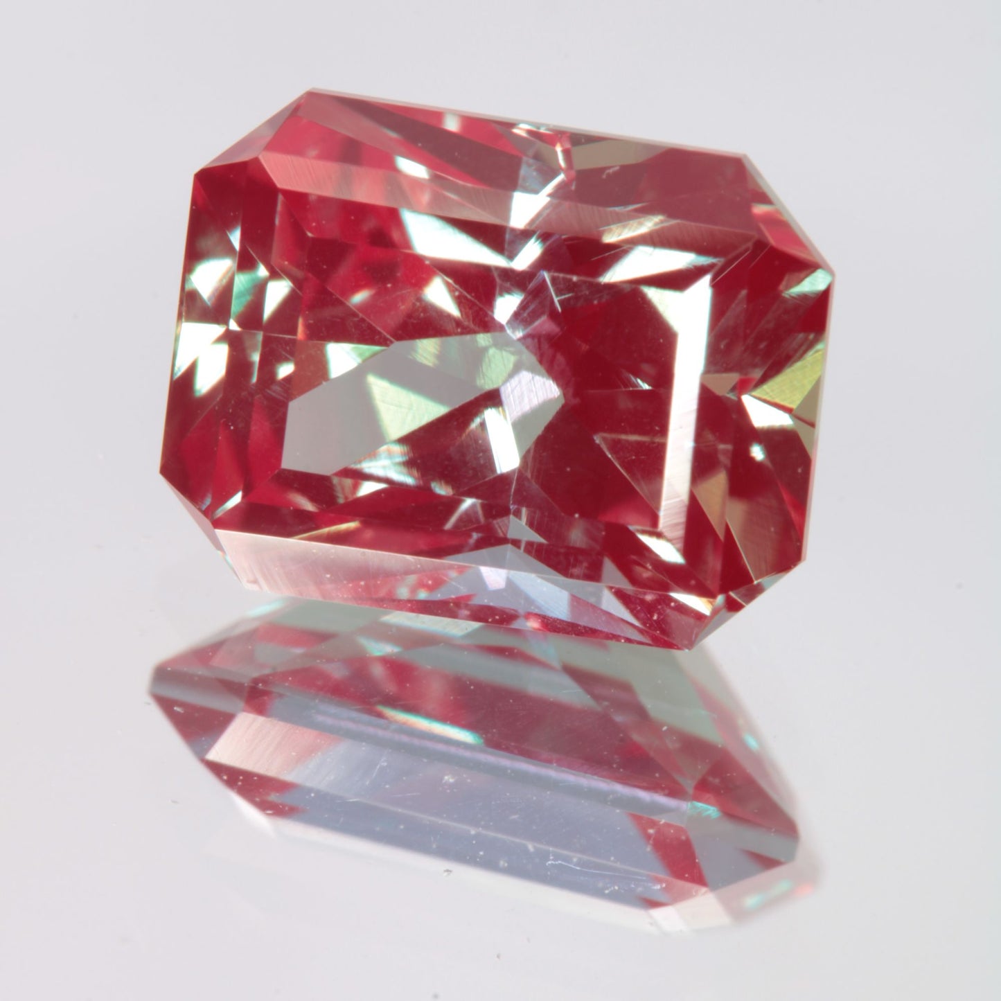 Faceted Rectangle Lab Alexandrite Gemstone