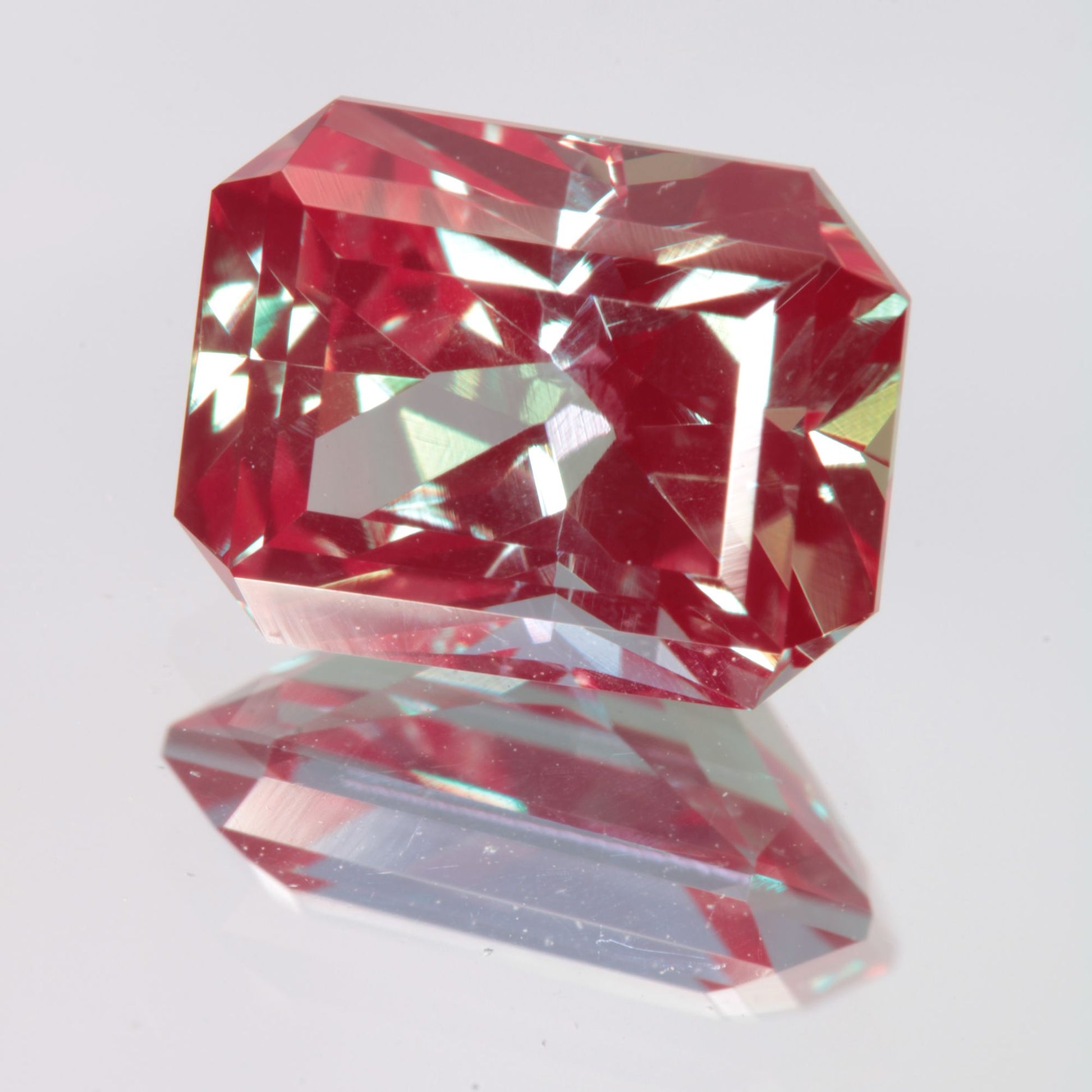 Faceted Rectangle Lab Alexandrite Gemstone