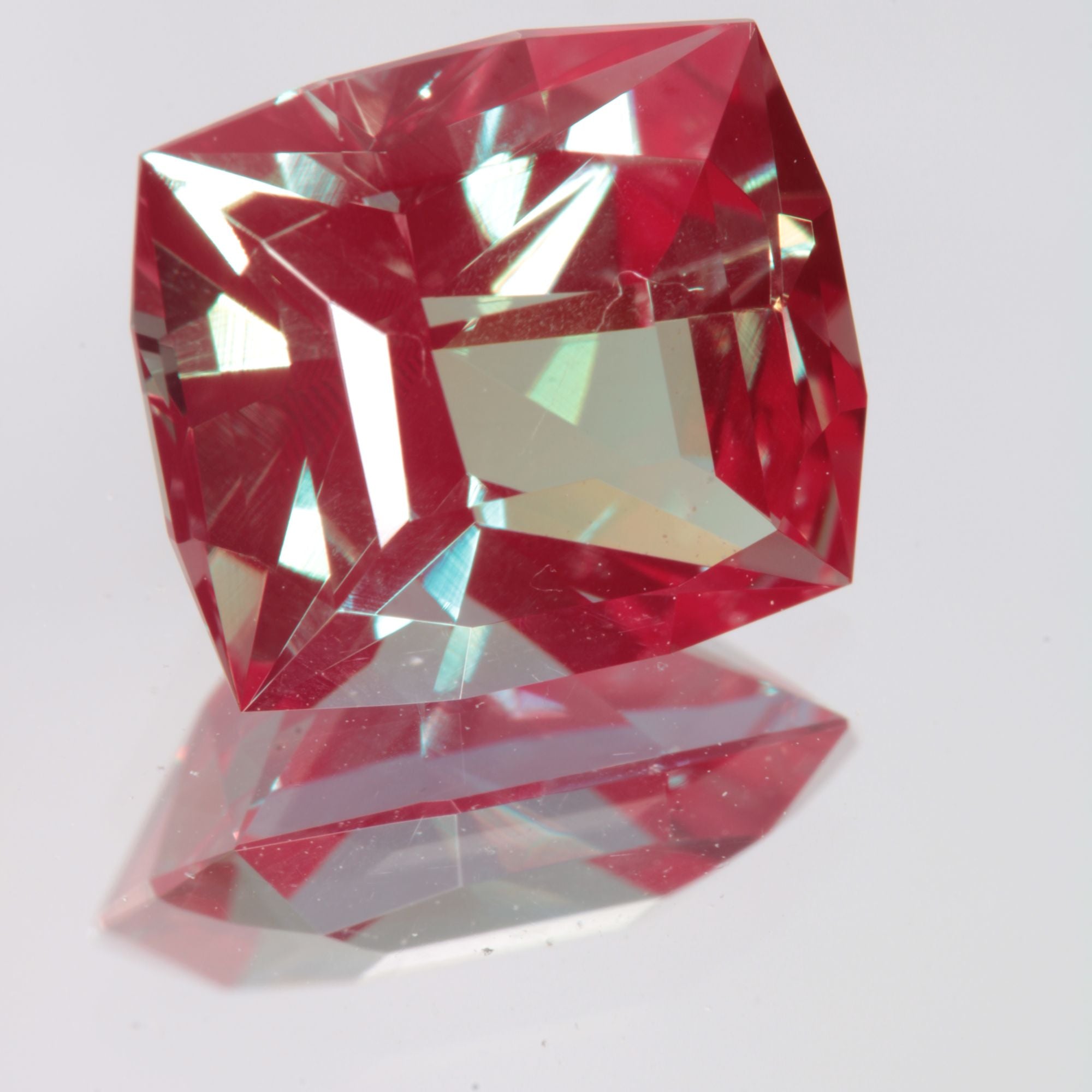 Faceted Rectangle Lab Alexandrite Gemstone