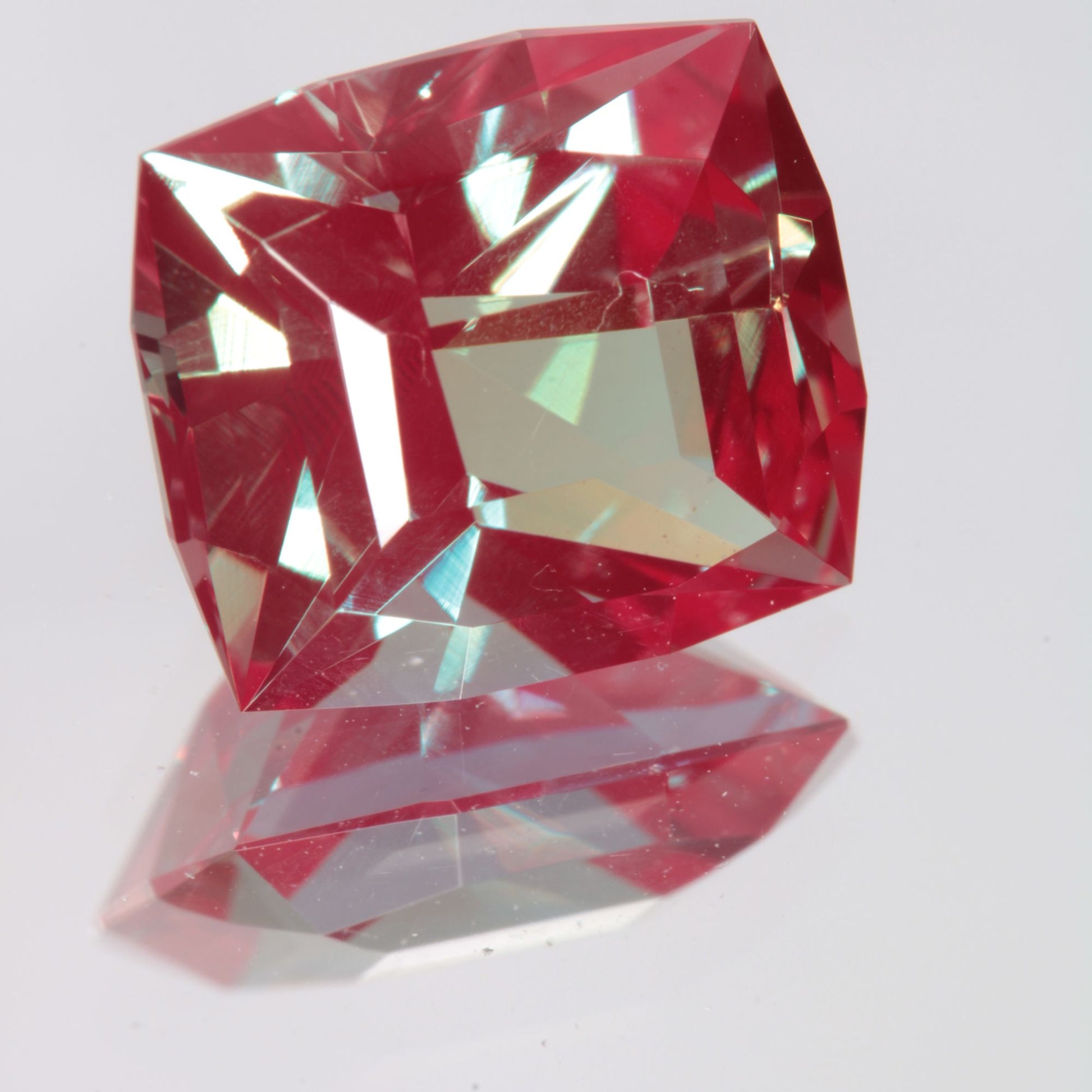 Faceted Rectangle Lab Alexandrite Gemstone