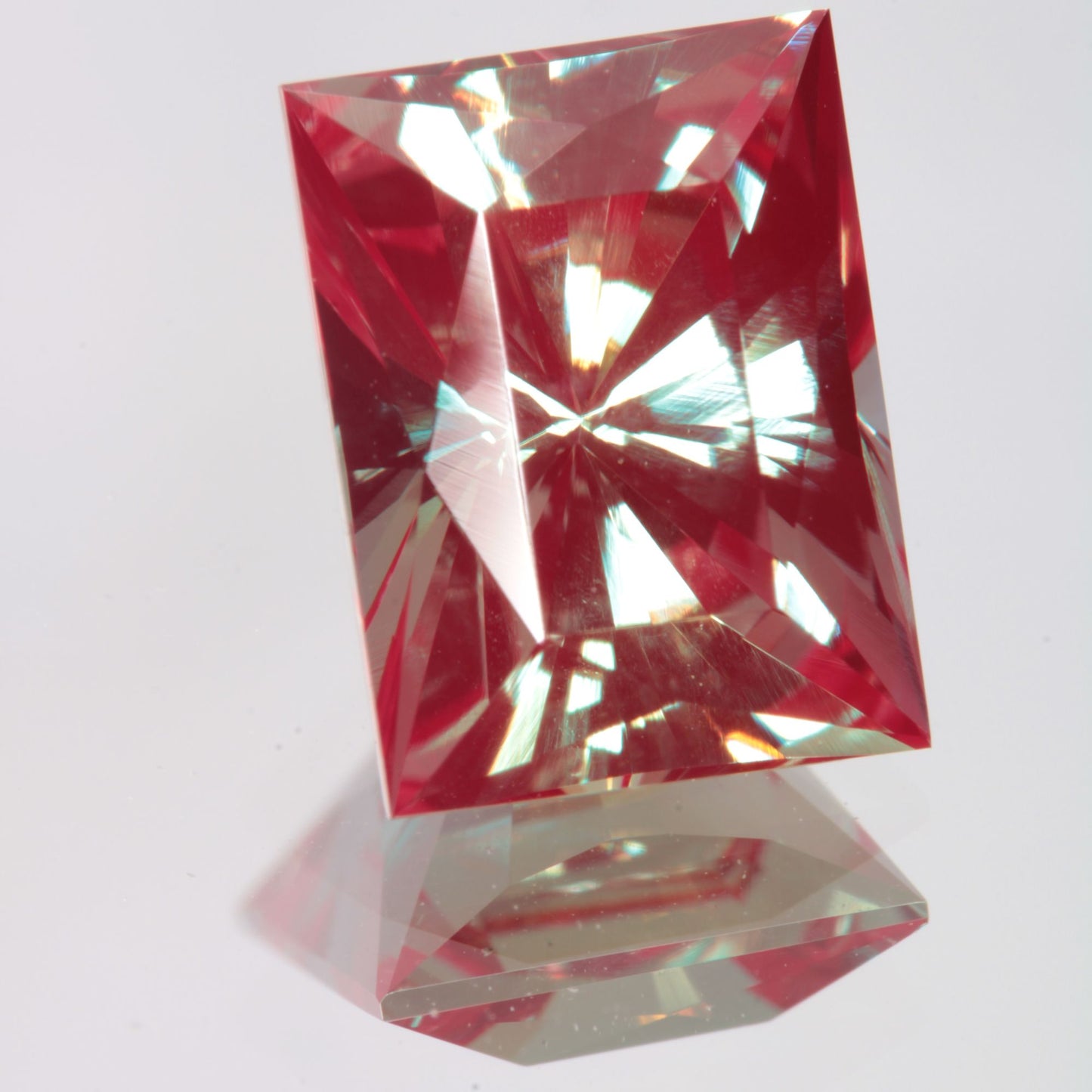 Faceted Rectangle Lab Alexandrite Gemstone