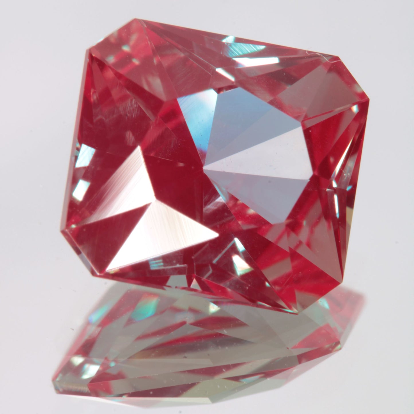 Faceted Rectangle Lab Alexandrite Gemstone