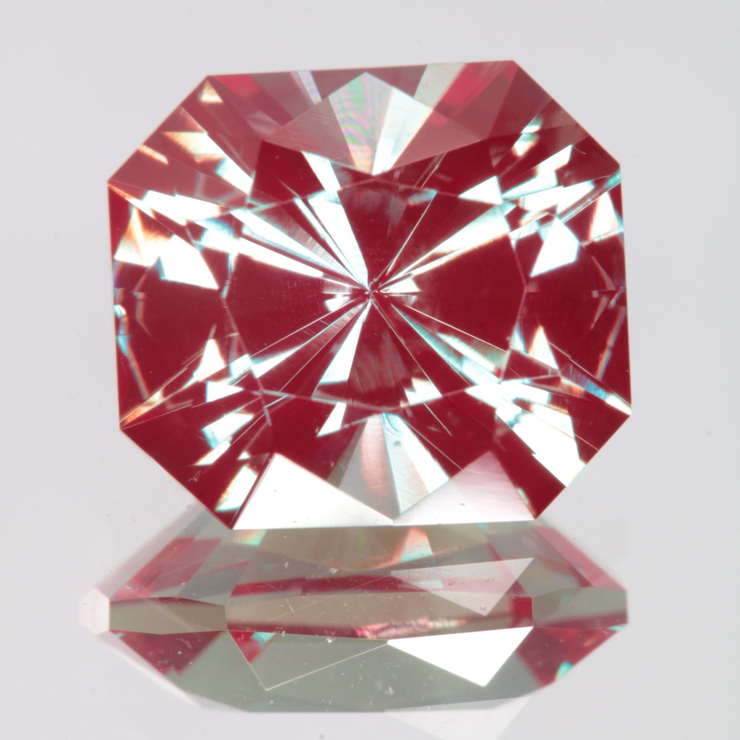 Faceted Rectangle Lab Alexandrite Gemstone