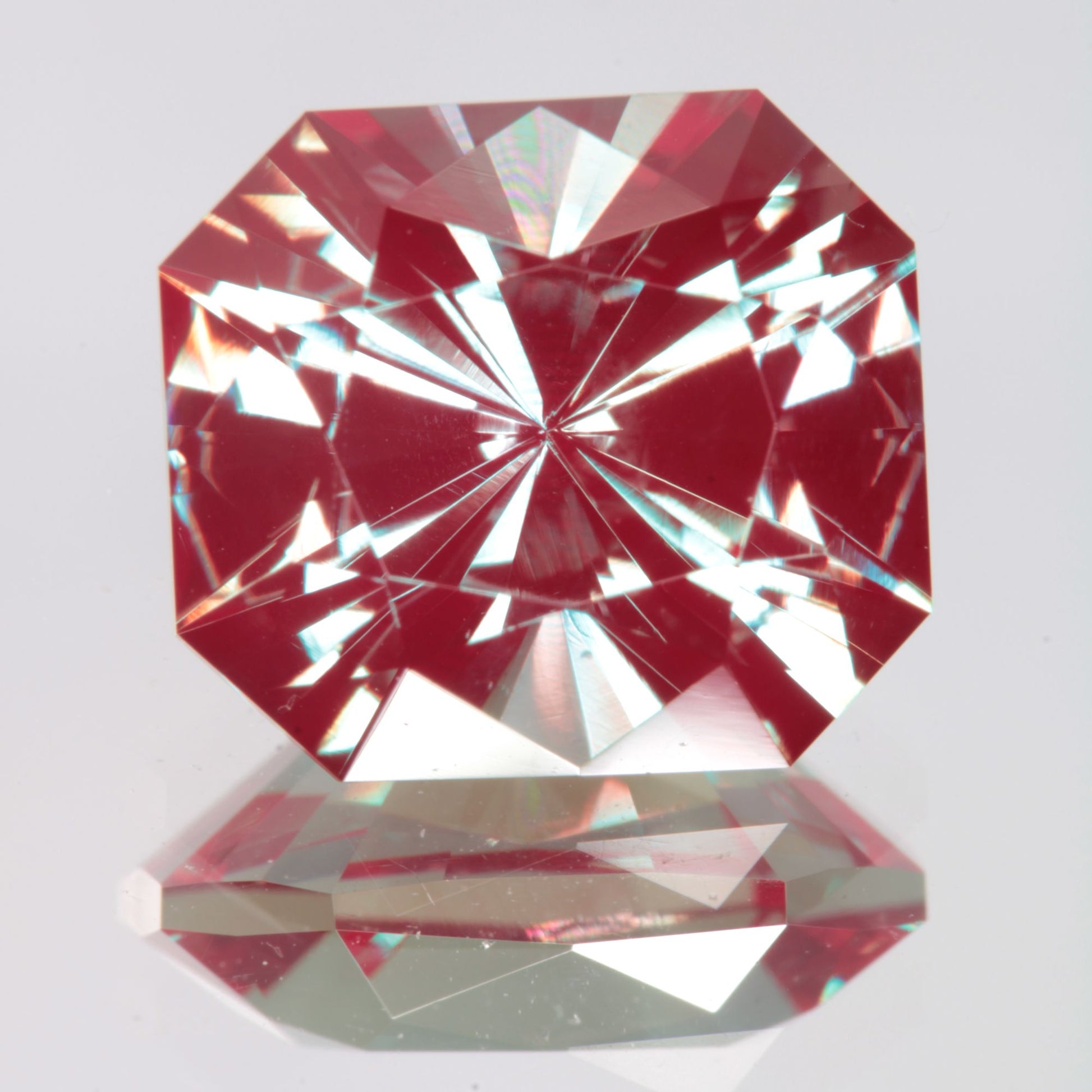 Faceted Rectangle Lab Alexandrite Gemstone