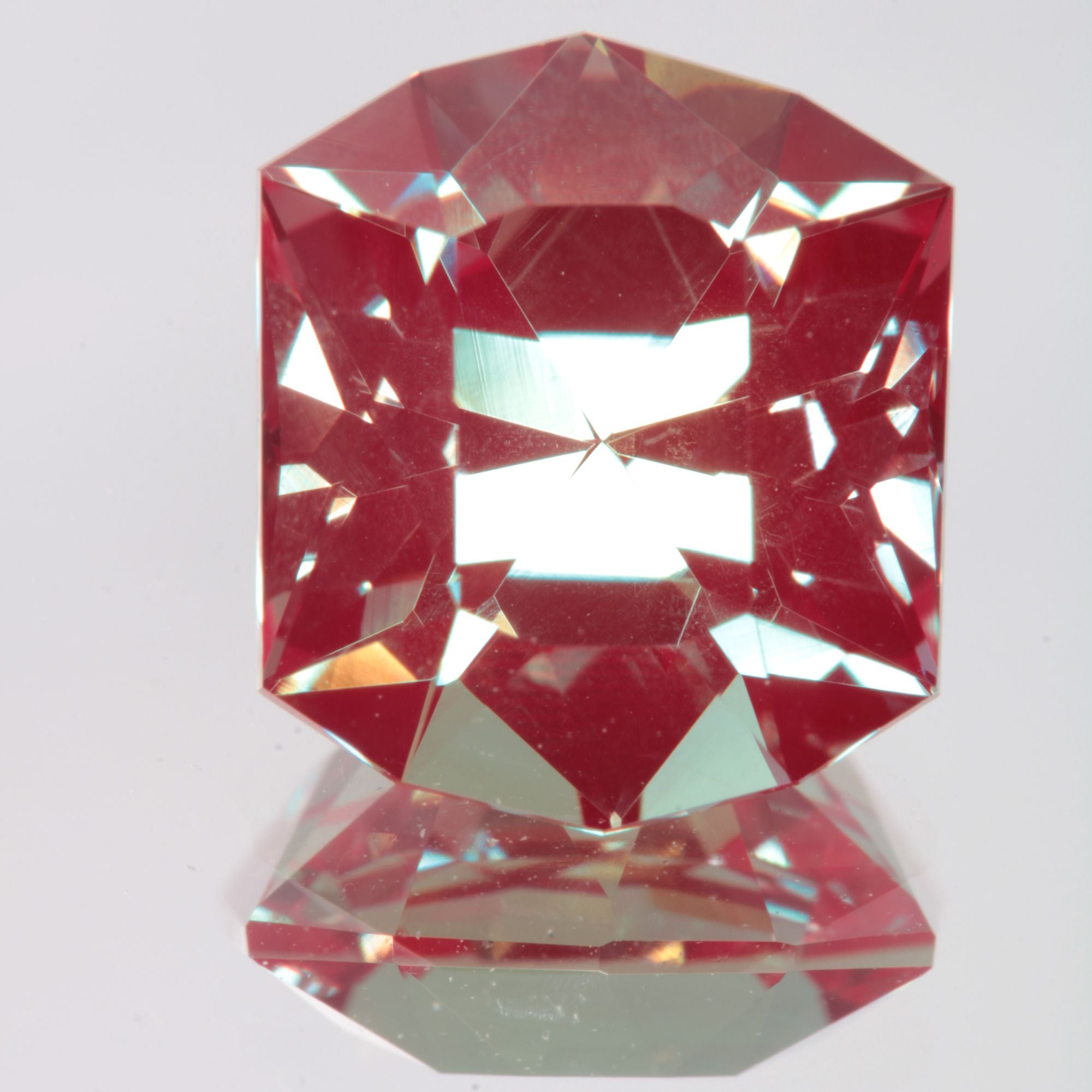 Faceted Arched Rectangle Lab Alexandrite Gemstone
