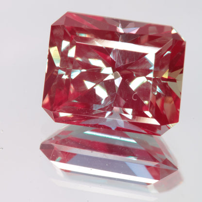 Faceted Rectangle Lab Alexandrite Gemstone