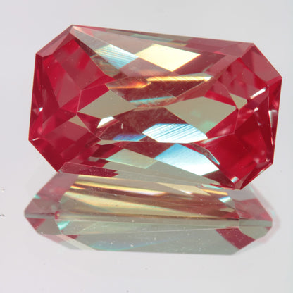 Faceted Barred Rectangle Lab Alexandrite Gemstone
