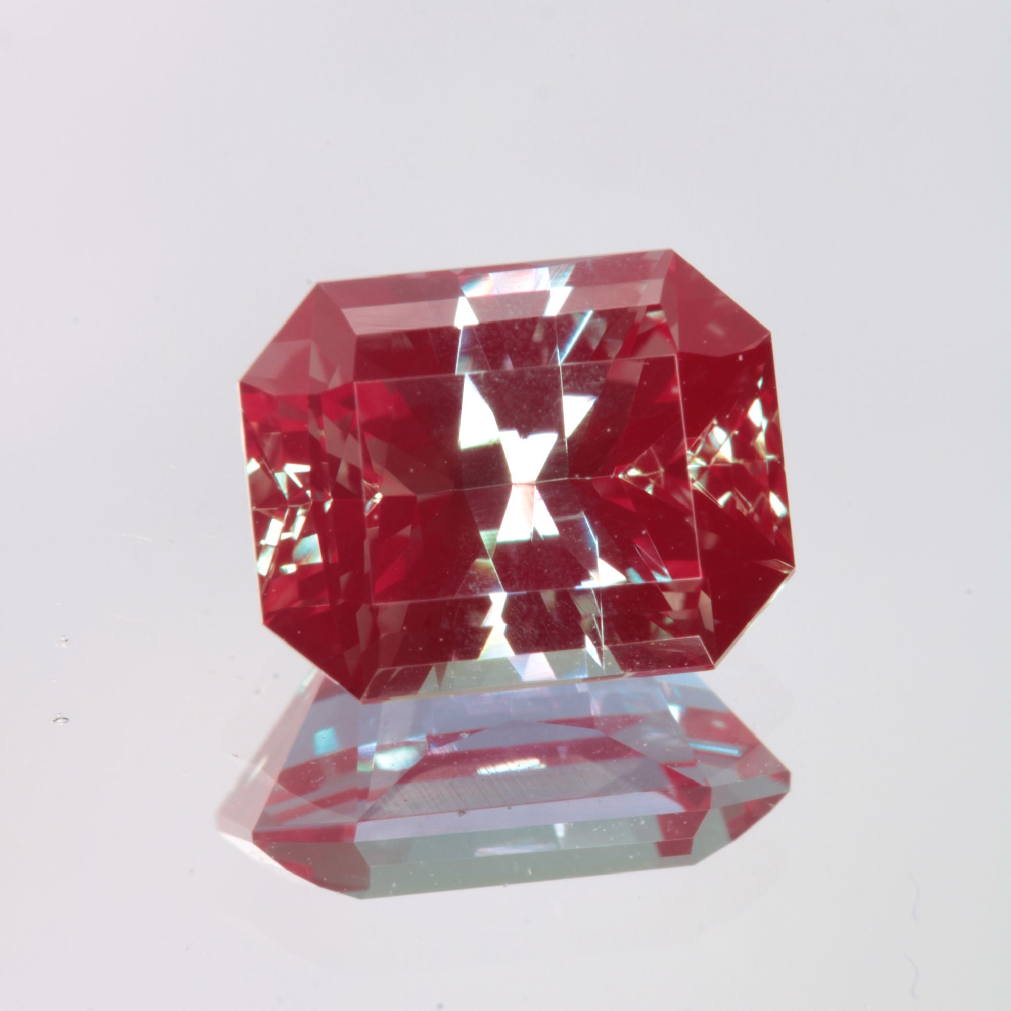 Faceted Rectangle Lab Alexandrite Gemstone