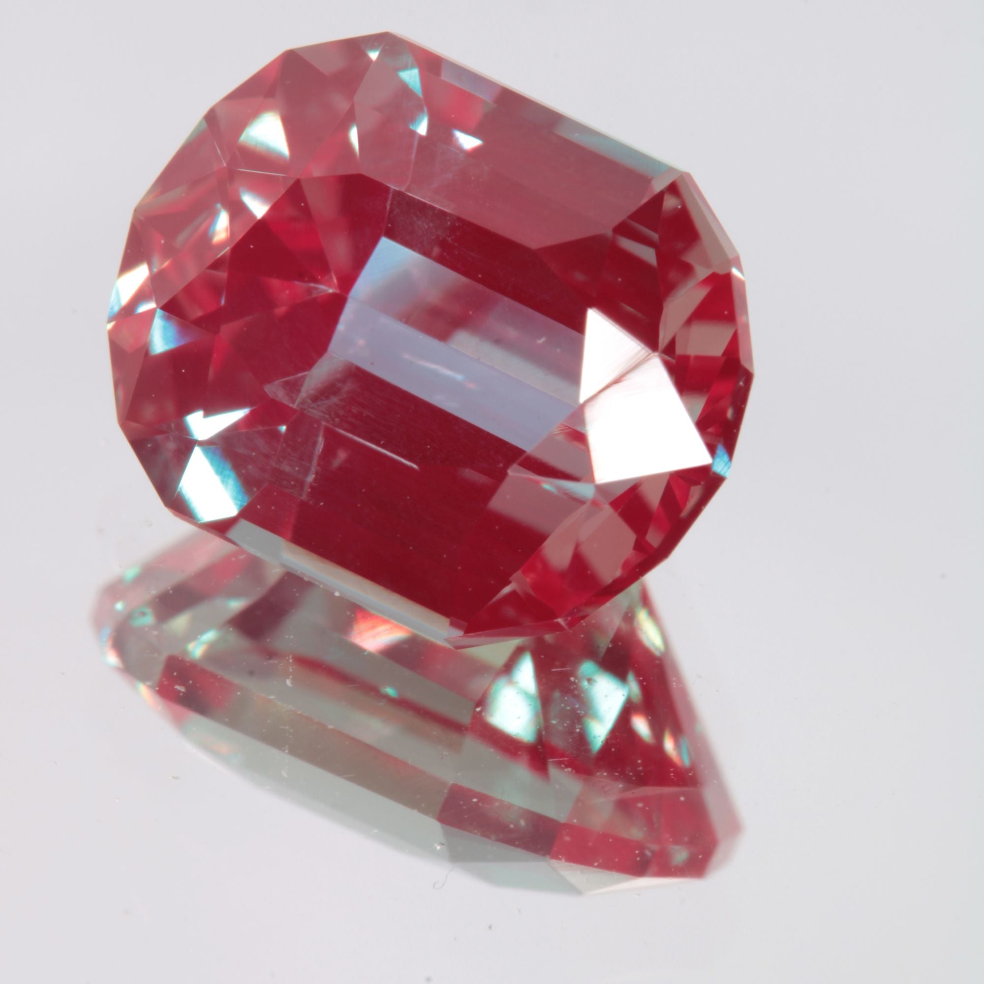 Faceted Lozenge Lab Alexandrite Gemstone